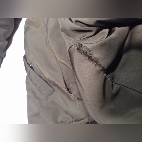 Pull & Bear Green Military Army Lined Bomber Jacket - Picture 12 of 12